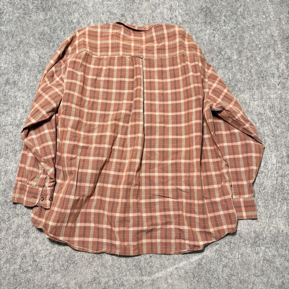 Vintage Cabelas 3XLT Plaid Shirt Mens Long Sleeve 90s Y2K Gorpcore Cotton - Picture 5 of 5